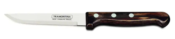 Steakmessermesser Gaucho mit Holzgriff, braun