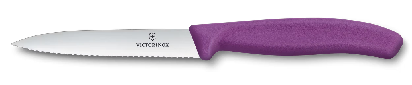 Gemüsemesser 10 cm Welle violett Swiss Classic