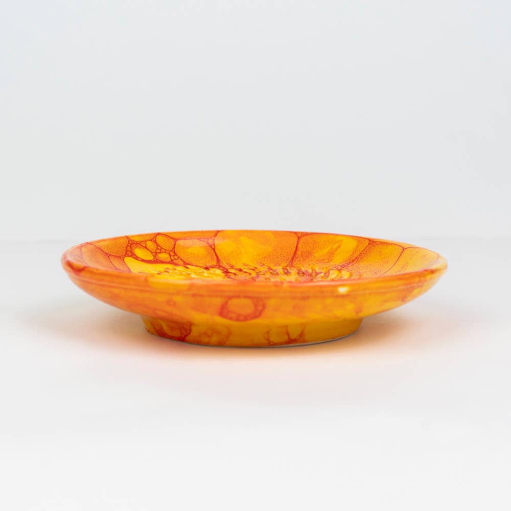 Keramikreibe "Pompas" 12cm für Knoblauch, Ingwer & Gewürze verschiedene Farben