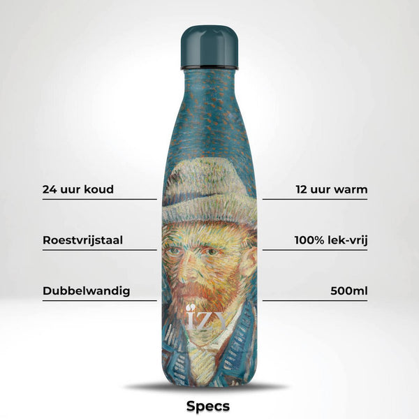 Trinkflasche Edelstahl 24h kalt 12h - Van Gogh - 500 ml