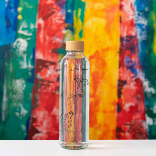 Trinkflasche Glas GO WITH THE FLOW 0,7 l