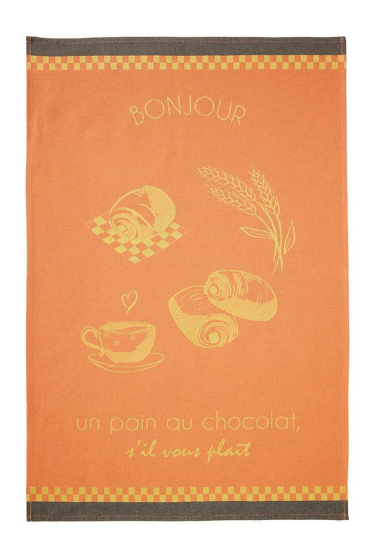 Geschirrtuch Jacquard Baumwolle  50x75 cm Le Pain au Chocolat