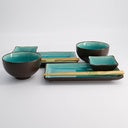 Sushi Set, 8teilig Glassy Turquoise