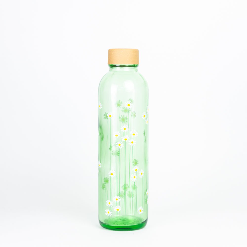 Trinkflasche Glas GREEN DAISY 0,7 l
