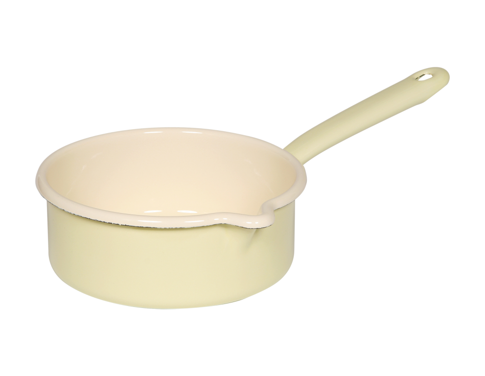 Stielkasserolle 16cm 1l gelb Bunt
