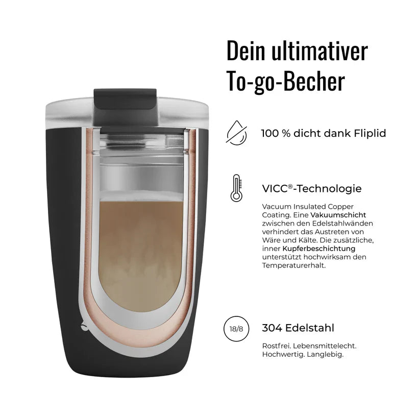 Kaffeebecher CUP 0,35l nordic plum To-Go / Cup