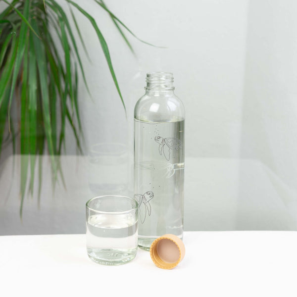 Trinkflasche Glas GO WITH THE FLOW 0,7 l