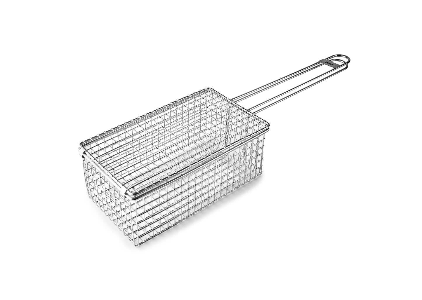 Grillkorb Edelstahl 13X49X8cm für Muscheln/Gemüse