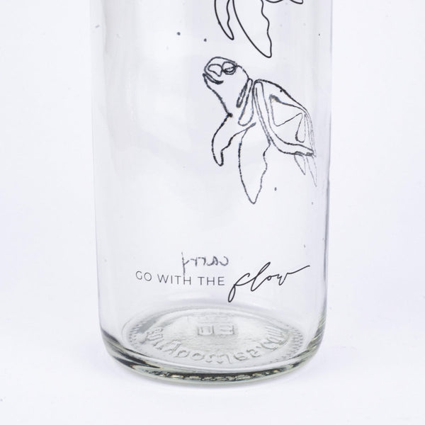 Trinkflasche Glas GO WITH THE FLOW 0,7 l