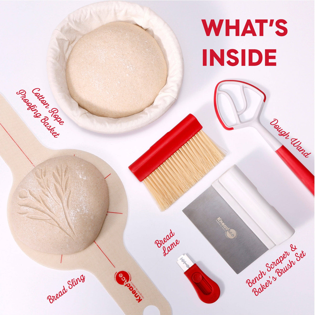 Sauerteig-Rundes Set 5 teiligEssentials