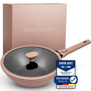 Wokpfanne 28 cm mit abnehmbarem Griff