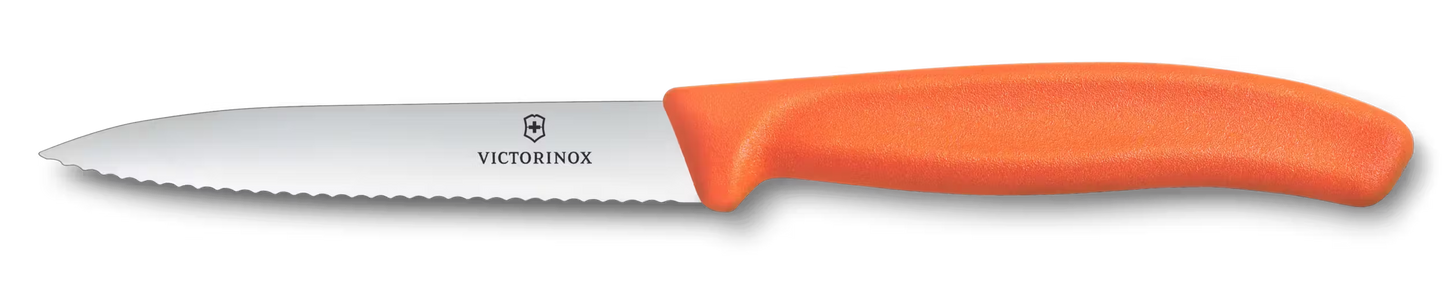 Gemüsemesser 10 cm Welle orange Swiss Classic