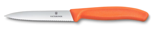 Gemüsemesser 10 cm Welle orange Swiss Classic