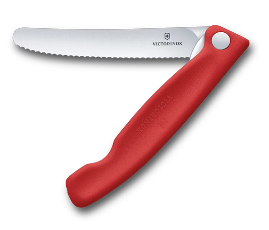Picknickmesser 11 Welle rot Swiss Classic