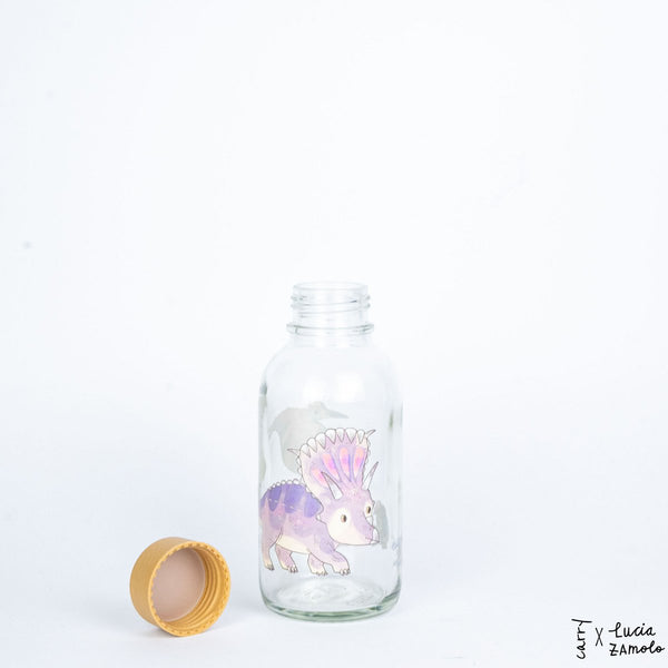 Trinkflasche Glas LITTLE DINO 0,4 l