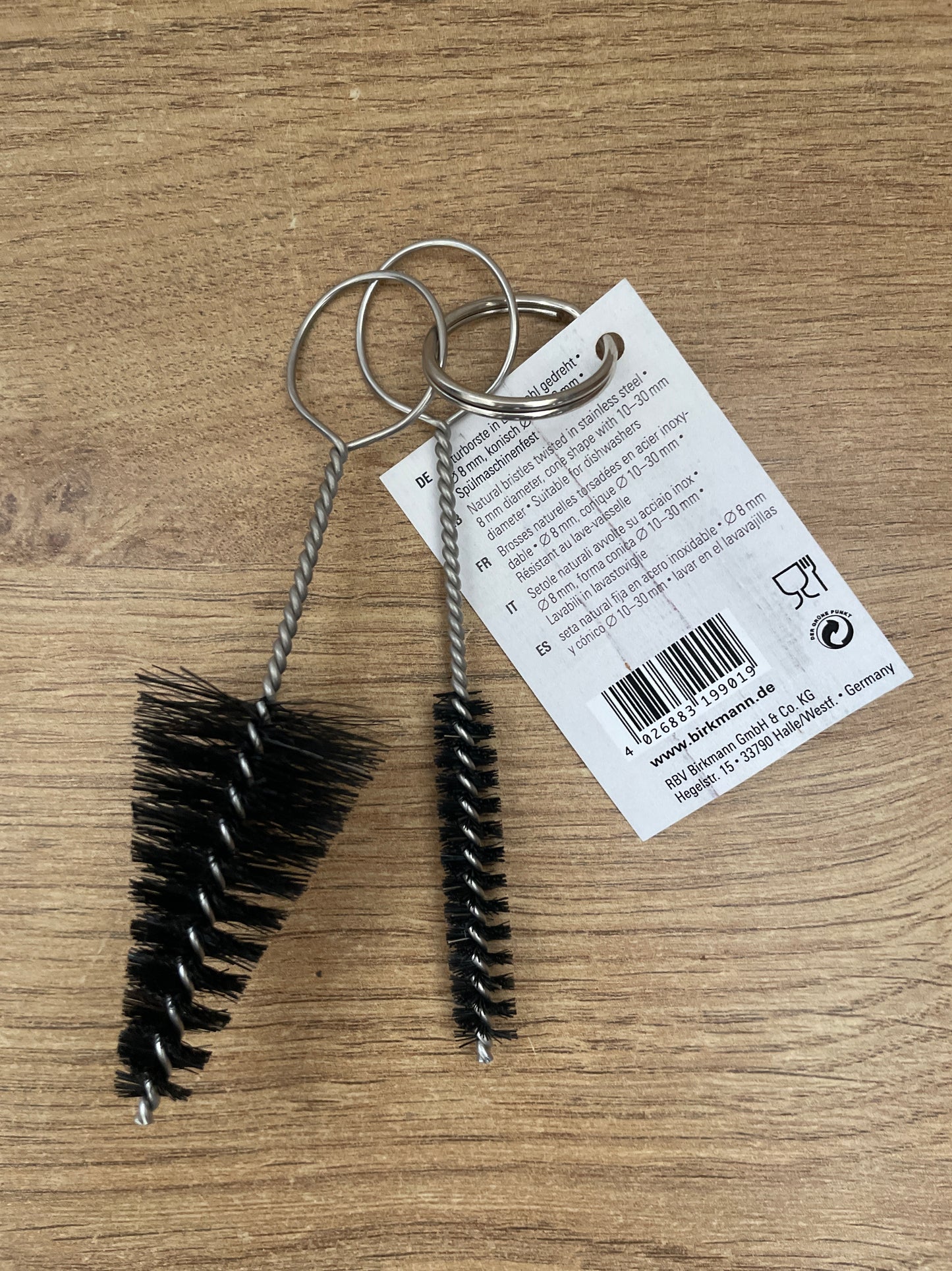 Reinigungsbürsten für Ausstechformen und Spritztüllen von Birkmann