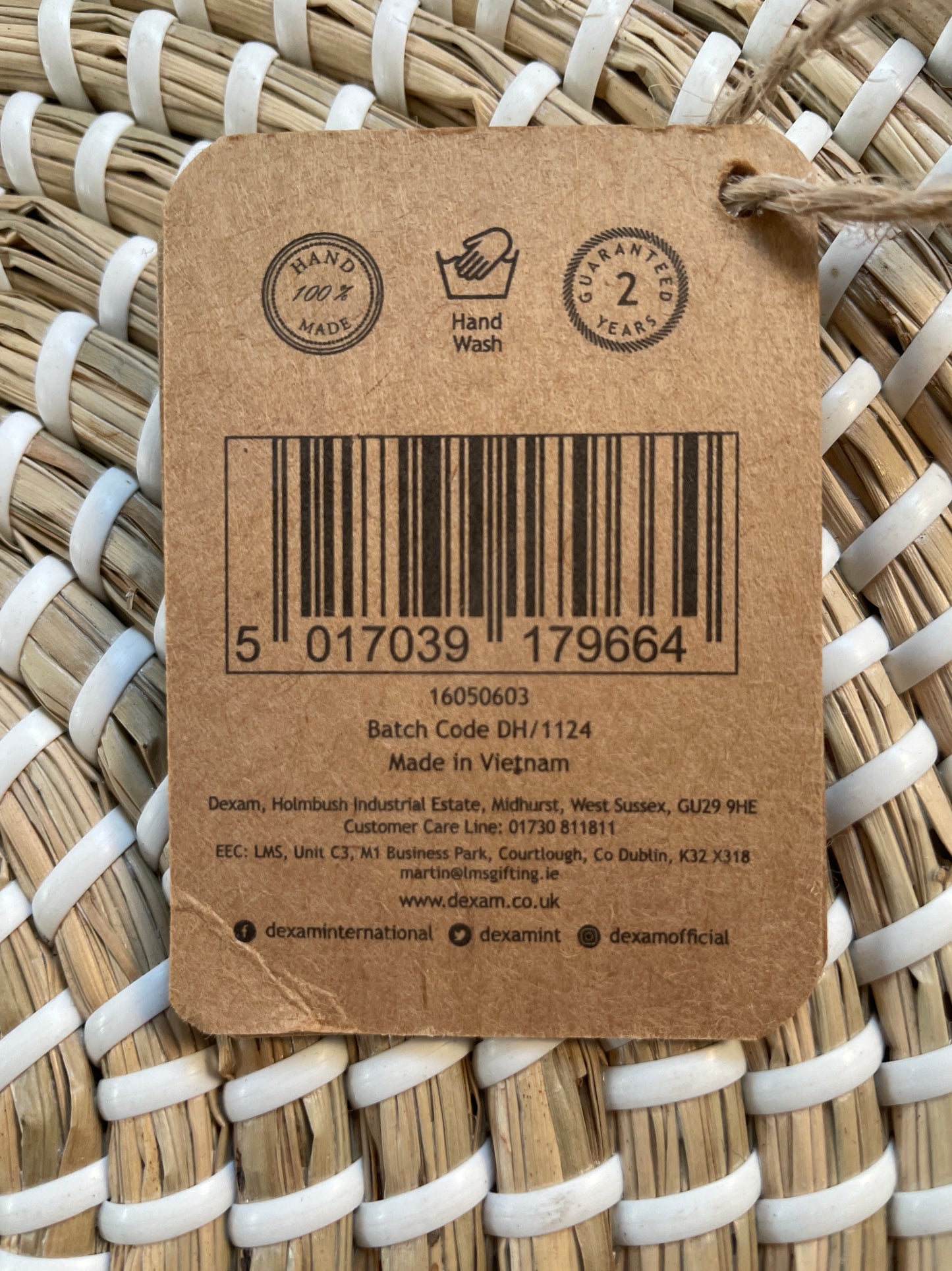 Speisenschutz & Tablett aus Seegras „Sintra“ - Natur