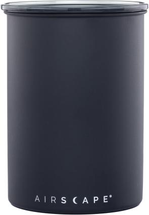 Kaffeedose mittel, schwarz matt, Edelstahl für 500gr.