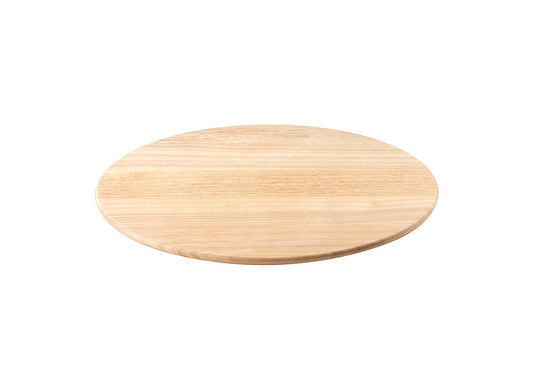 Drehplatte Ø 35 x 3,5 cm Gummibaumholz