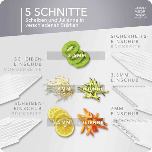 Gemüsehobel V1 Classic Line weiss Starter Set
