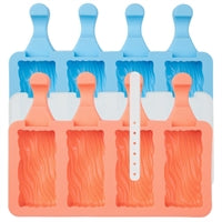 Eisform Popsicle Wave 2er Set aquamarine/peach