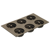 Flexiform Gugelhupf Mini 6fach braun