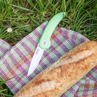 Picknick-Messer pastel green mit Keramikklinge