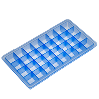 Eiswürfelbereiter Würfel 2x2 cm eisblau Silikon