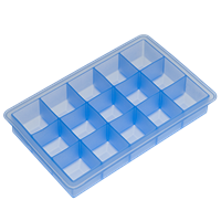 Eiswürfelbereiter Würfel 3x3 cm eisblau Silikon