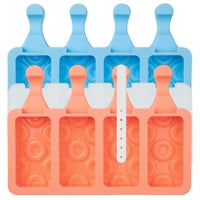 Eisform Popsicle Donut 2er Set aquamarine/peach