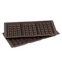 Flexiform Waffel 29x14,5cm 3fach 2er Set braun