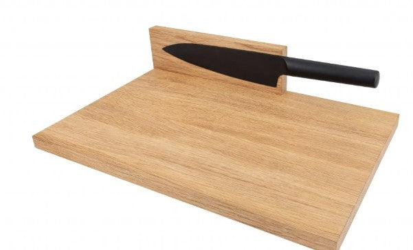 Schneidbrett Eiche klein mit magnetischen Messerhalter 32x21x2 cm