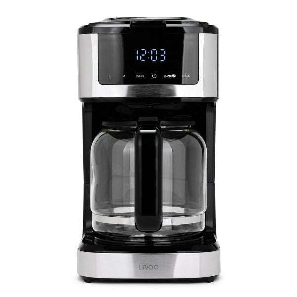 Elektrische Kaffeemaschine Programmierbar 900 W bis zu 15 Tassen Schwarz