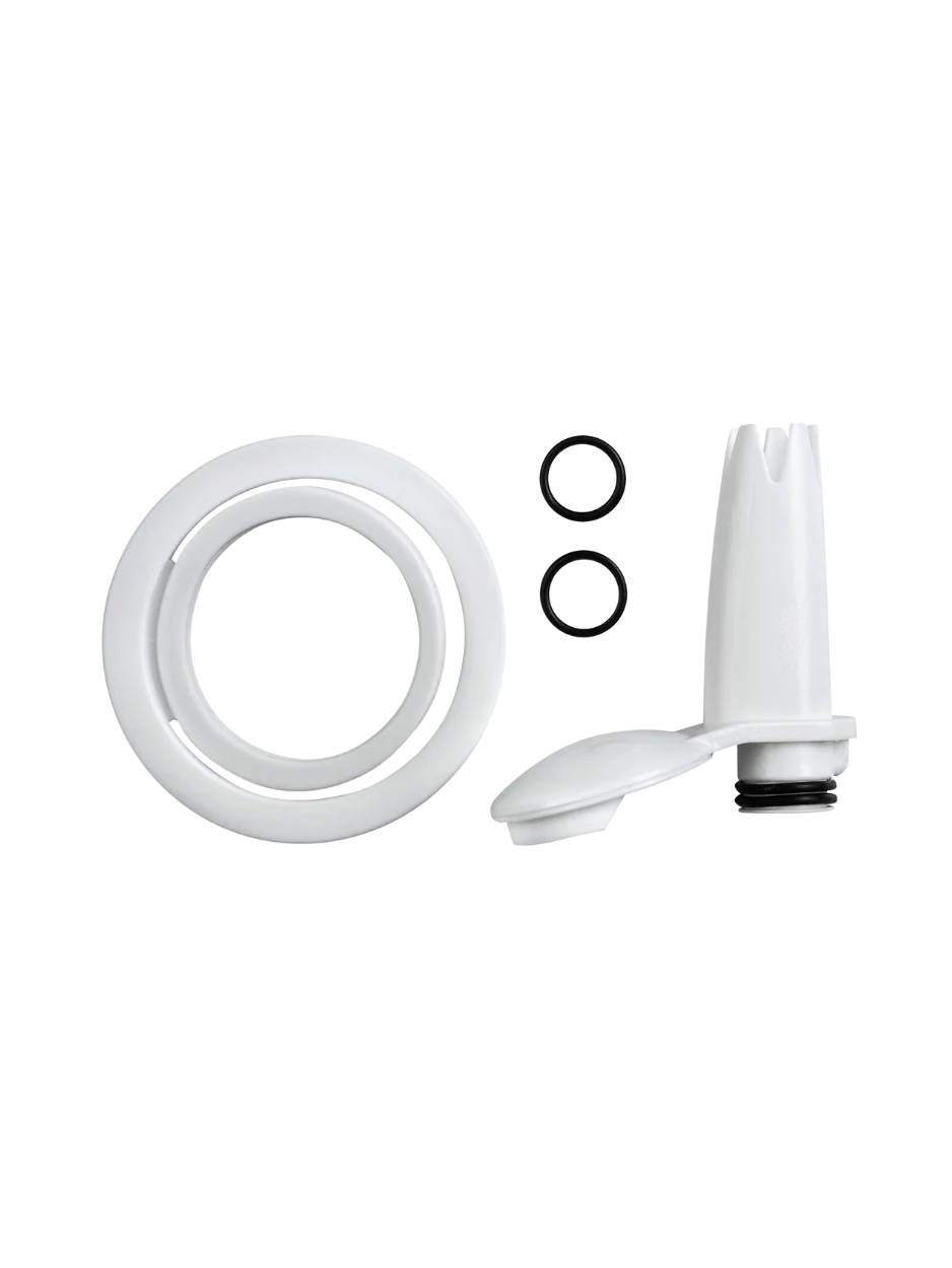 Ersatzteilset für EasyWhip 1x Kopfdichtung, 2x O-Ring, 1x Garniertülle weiß