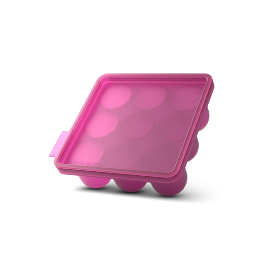 Eiswürfelbehälter 9 x halbrund 16x16x6 cm pink