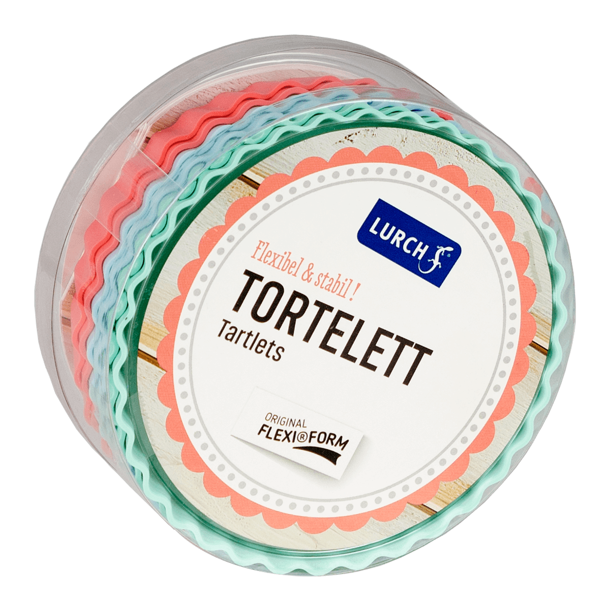 Tortelettformen "Pastell Mix" 6er Set von Lurch