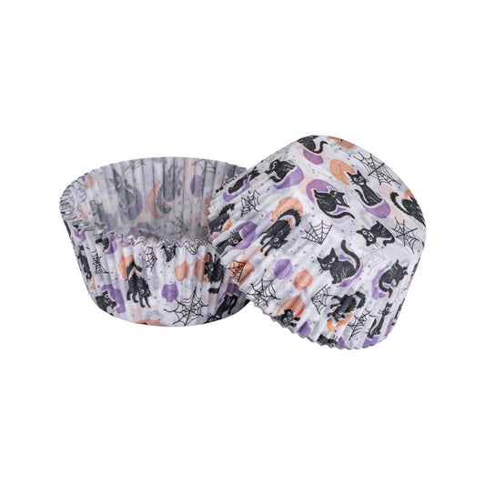 Papier-Muffinförmchen Halloween-Katze – 50 Stück - Zenker
