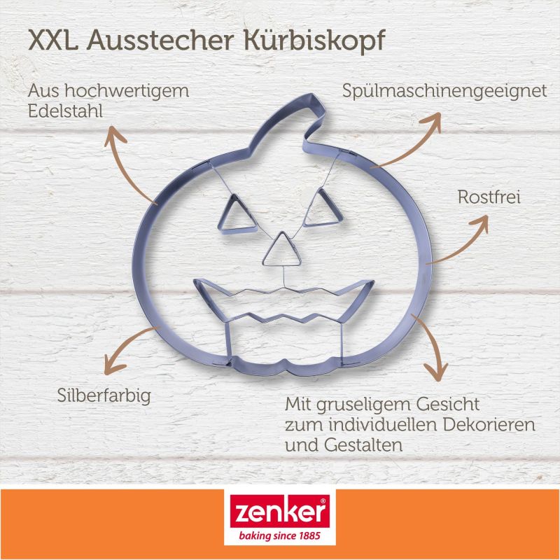 XXL Ausstecher Kürbiskopf - Halloween - Zenker