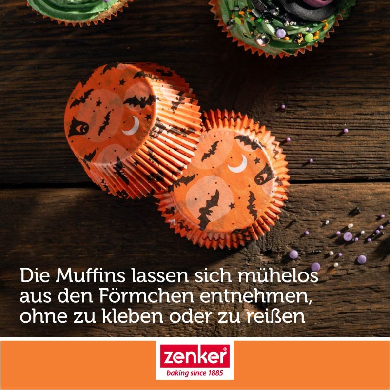 Papier-Muffinförmchen Halloween – 50 Stück - Zenker