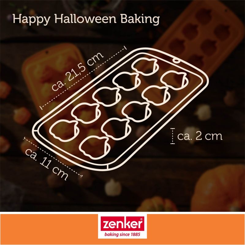 Schoko- & Eiswürfelform Mini-Kürbis – 10er - Zenker