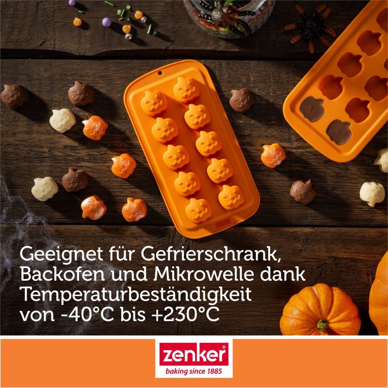 Schoko- & Eiswürfelform Mini-Kürbis – 10er - Zenker