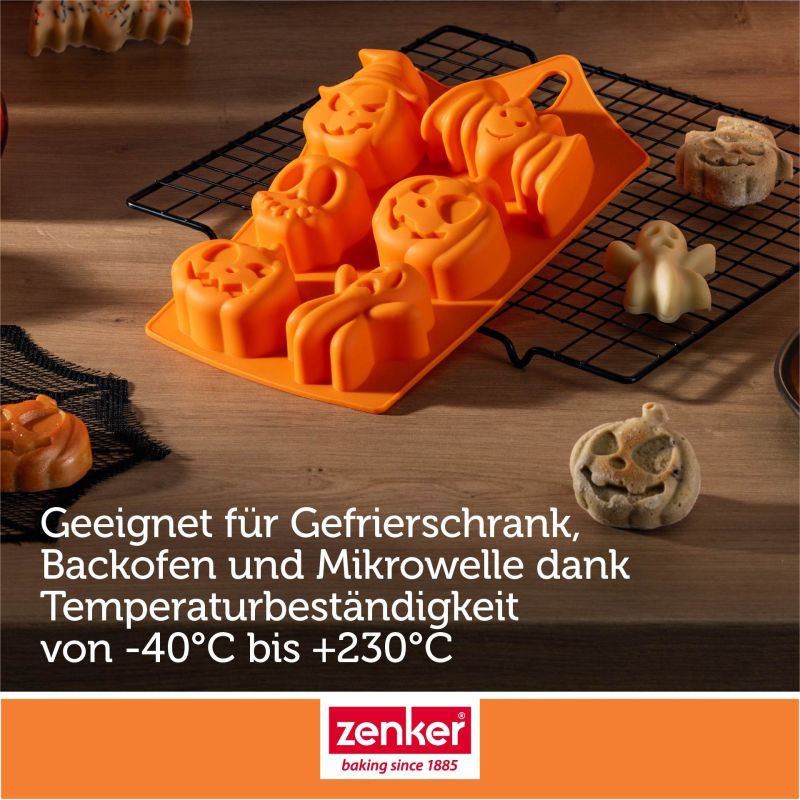 Minikuchen- & Eiswürfelform Halloween – 6er - Zenker