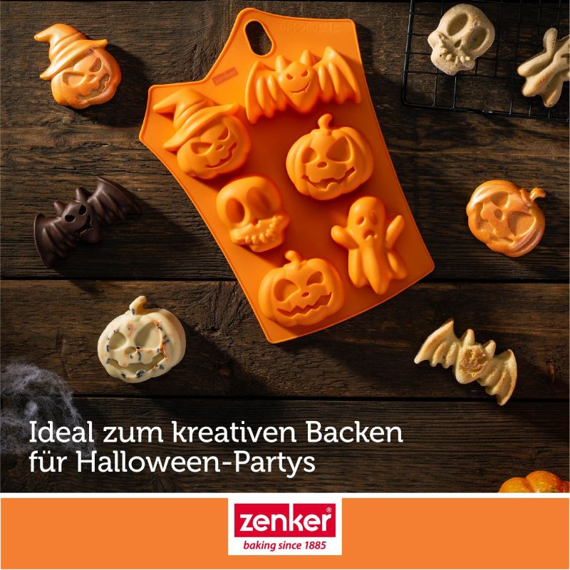 Minikuchen- & Eiswürfelform Halloween – 6er - Zenker