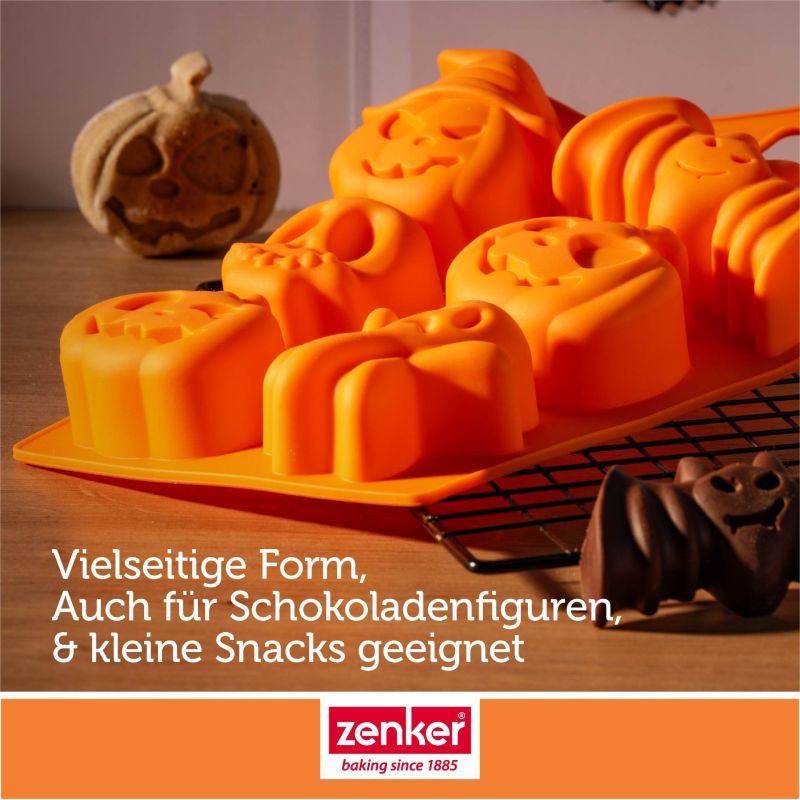 Minikuchen- & Eiswürfelform Halloween – 6er - Zenker