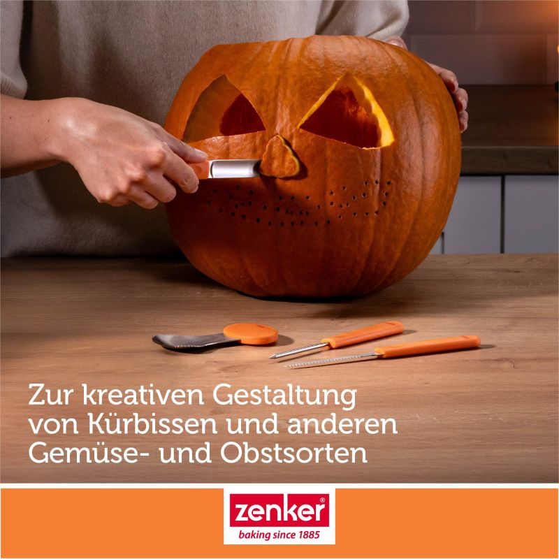 Kürbis Schnitz-Set – 4-teilig - Zenker