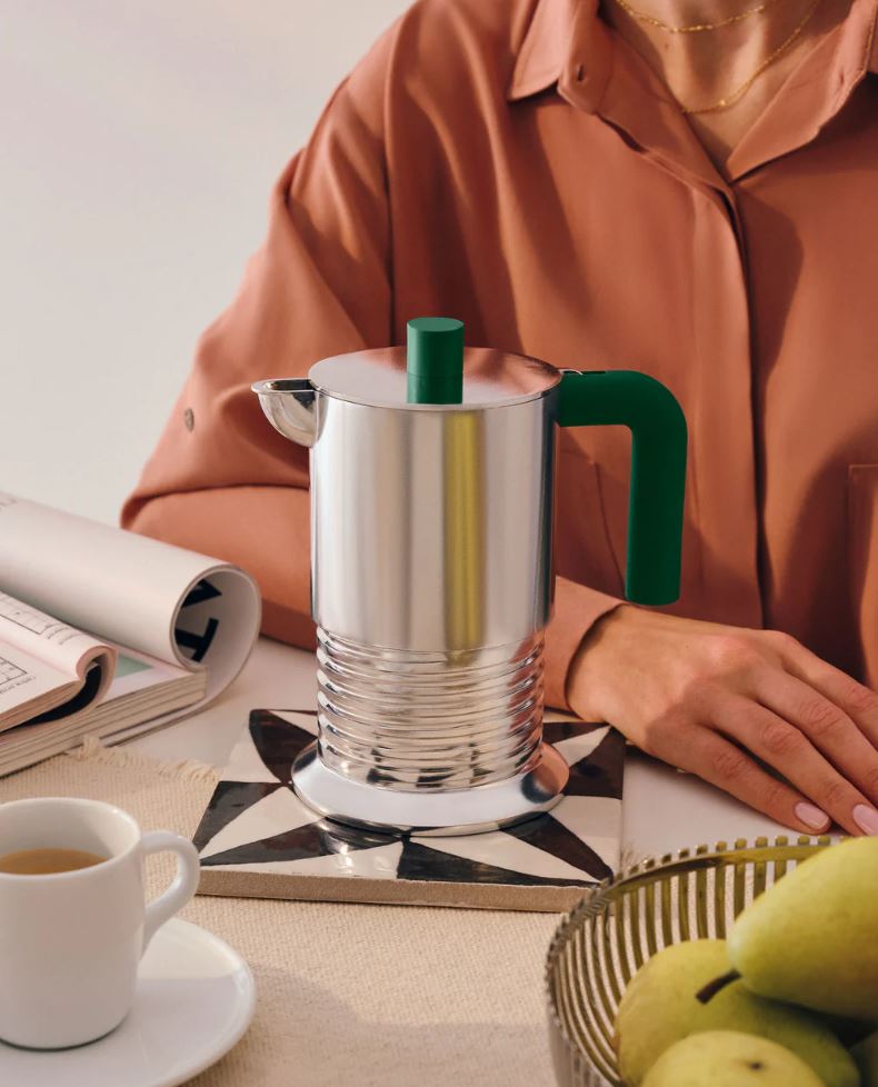 VITE Espressokocher grün 6 Tassen