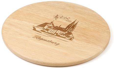 Frühstücksbrett d-24,5 Regensburg Stadtblick