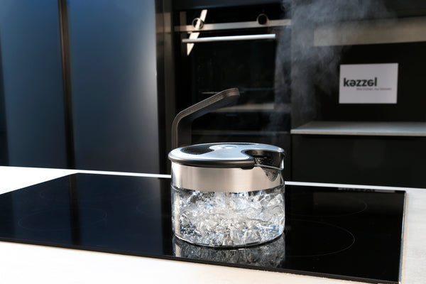 Wasserkocher 1,5l. kezzel Glas für Induktionsherde