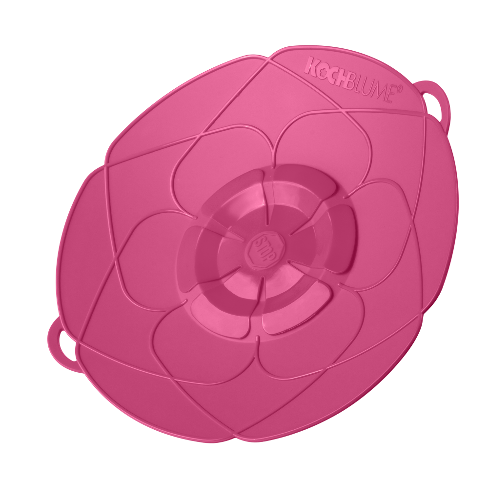 Kochblume L pink Überkochschutz