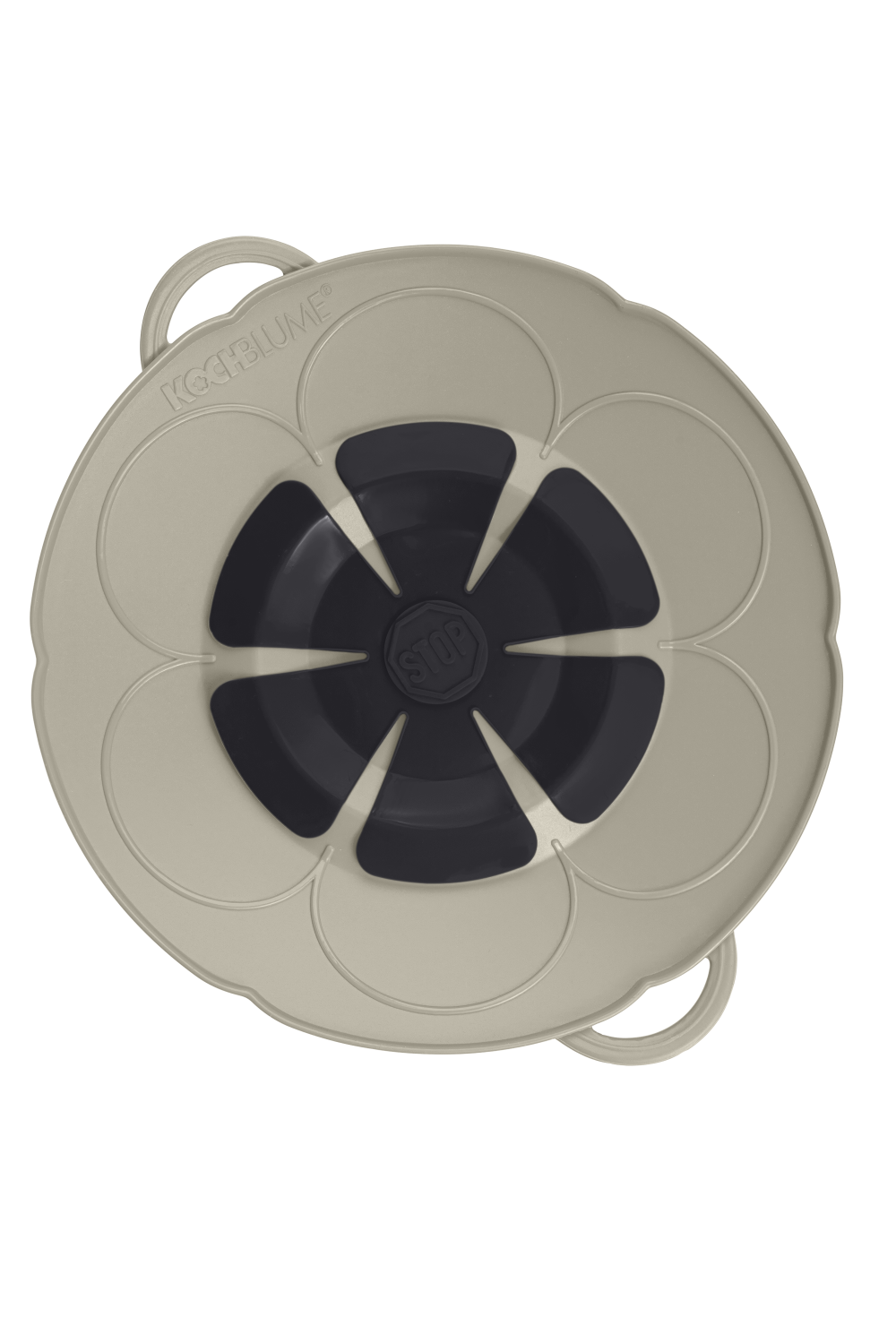 Kochblume S taupe Überkochschutz